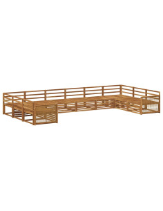 Set divani 10 pcs Legno di Acacia Massello