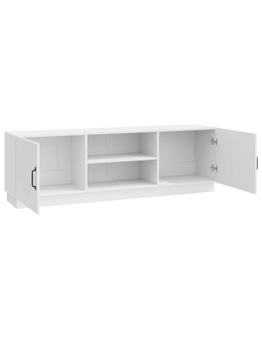 Mobile TV Bianco Lucido 150 x 31 x 47 cm Legno ingegnerizzato