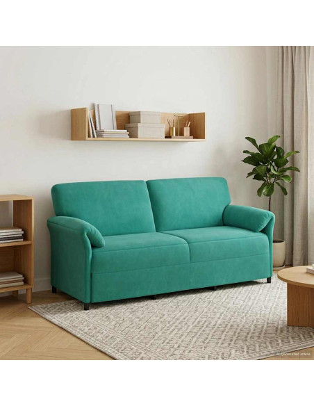 Divano 3-Persone Turchese 198 x 83 x 95 cm Velluto
