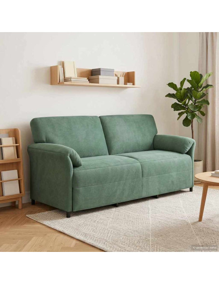 Divano 3-Persone Verde Mare 198 x 83 x 95 cm Velluto