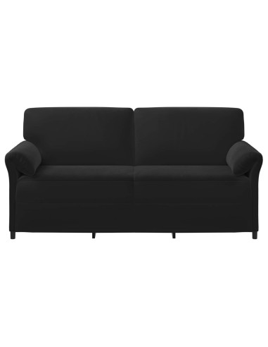 Divano 3-Persone Nero 198 x 83 x 95 cm Velluto