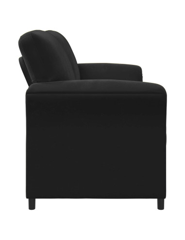 Divano 3-Persone Nero 198 x 83 x 95 cm Velluto