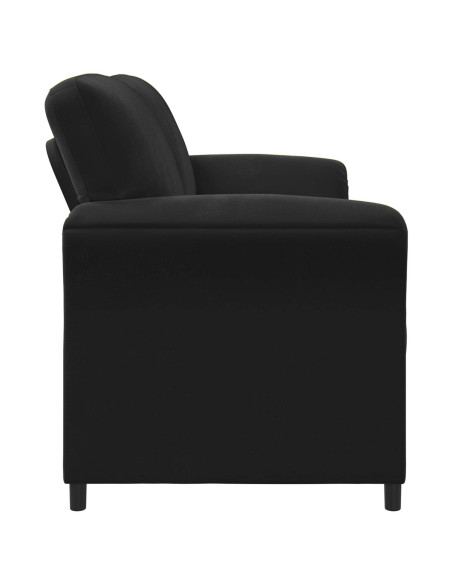 Divano 3-Persone Nero 198 x 83 x 95 cm Velluto