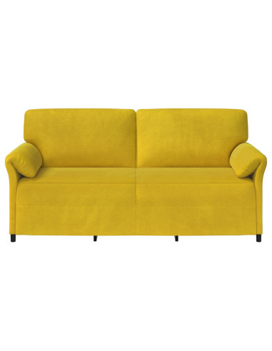 Divano 3-Persone Giallo 198 x 83 x 95 cm Velluto