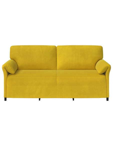 Divano 3-Persone Giallo 198 x 83 x 95 cm Velluto