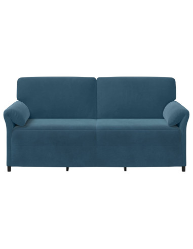 Divano 3-Persone Blu 198 x 83 x 95 cm Velluto