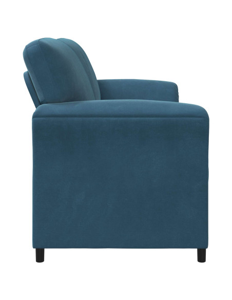 Divano 3-Persone Blu 198 x 83 x 95 cm Velluto