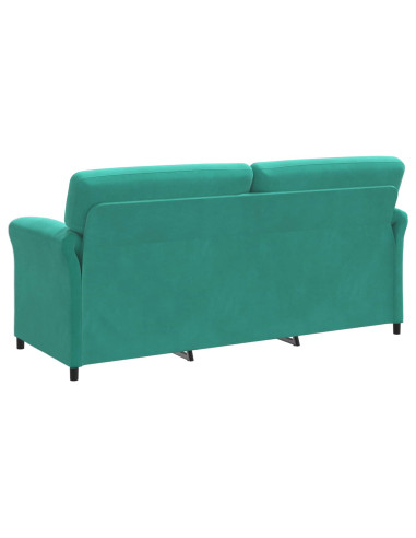 Divano 3-Persone Turchese 198 x 83 x 95 cm Velluto