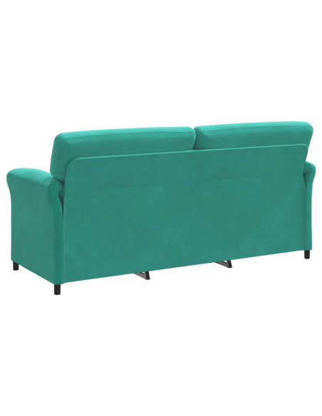 Divano 3-Persone Turchese 198 x 83 x 95 cm Velluto