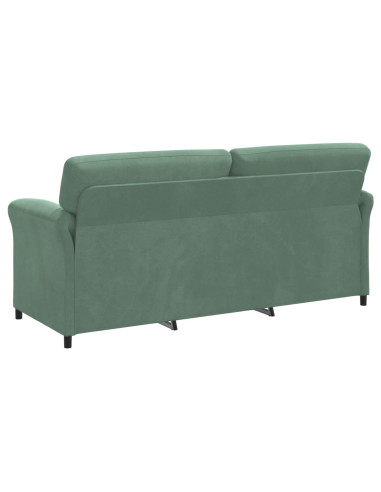 Divano 3-Persone Verde Mare 198 x 83 x 95 cm Velluto