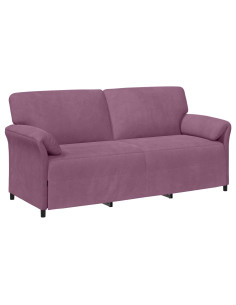 Divano 3-Persone Viola 198 x 83 x 95 cm Velluto 2