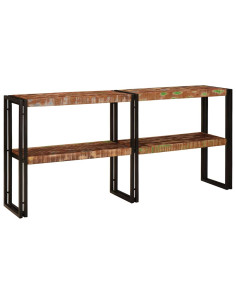 Tavolo consolle Multicolore Legno Recuperato Massello