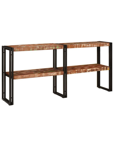 Tavolo consolle Multicolore Legno Recuperato Massello