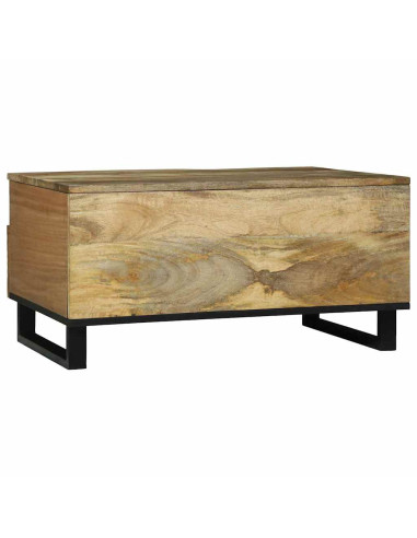 Tavolino da salotto con cassetto Marrone e Nero 80 x 54 x 40 cm
