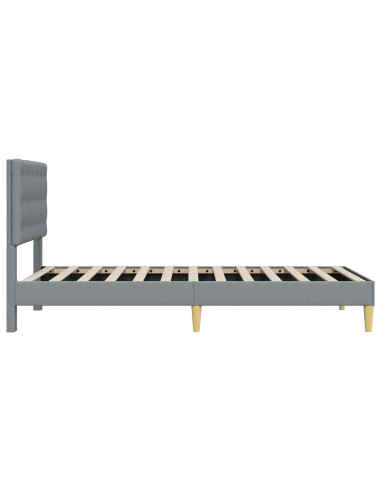 Struttura del letto Grigio Chiaro 90 x 200 cm Tessuto
