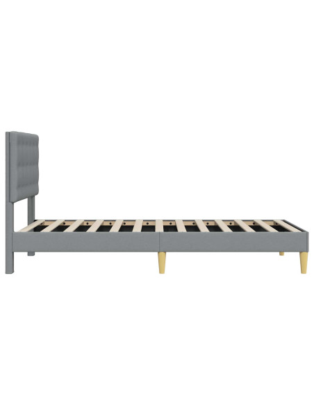 Struttura del letto Grigio Chiaro 90 x 200 cm Tessuto
