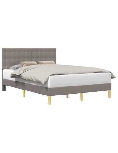 Struttura del letto con testiera Tortora 120 x 190 cm Tessuto