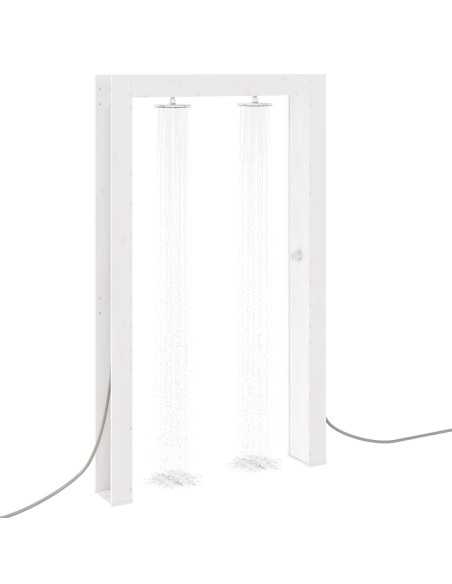 Doccia da esterno Bianco 137 x 23 x 226 cm