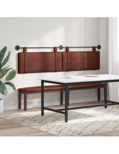 Testata appesa Marrone Lucido 210 x 55 x 5 cm PU Antico