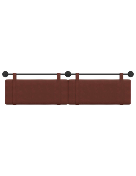 Testata appesa Marrone Lucido 210 x 55 x 5 cm PU Antico
