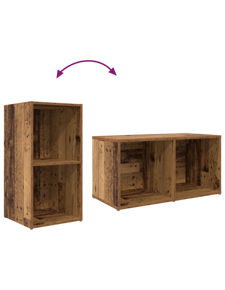 Set mobile TV 3 pcs Marrone Legno multistrato