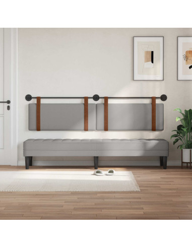 Testata appesa Grigio Nuvola 210 x 55 x 5 cm PU Antico