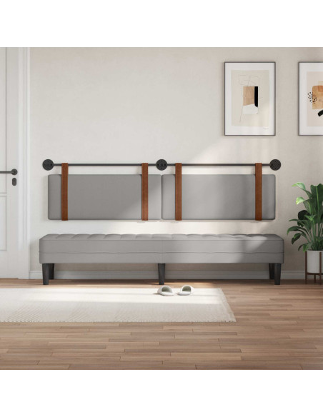 Testata appesa Grigio Nuvola 210 x 55 x 5 cm PU Antico