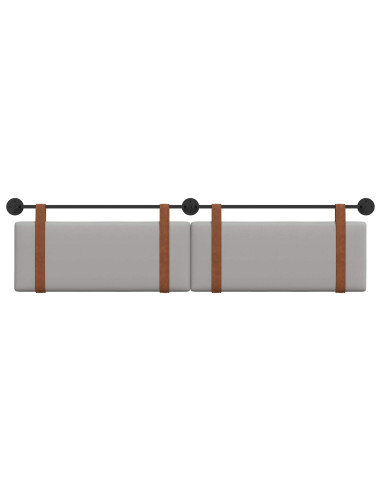 Testata appesa Grigio Nuvola 210 x 55 x 5 cm PU Antico
