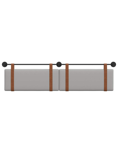 Testata appesa Grigio Nuvola 210 x 55 x 5 cm PU Antico