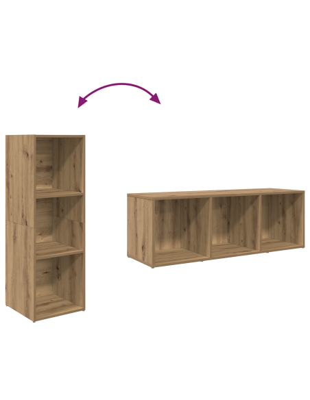 Set mobile TV 3 pcs Marrone Legno multistrato