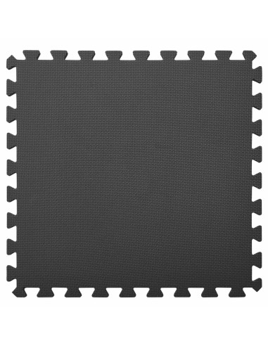 Tappetino per piscina 6 pcs Nero 2,16 ㎡ Schiuma EVA
