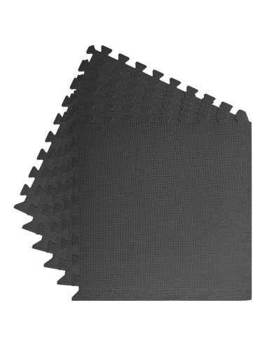 Tappetino per piscina 6 pcs Nero 2,16 ㎡ Schiuma EVA