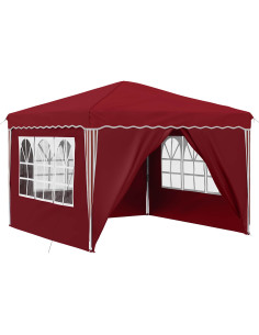 Tenda per feste a pop-up Borgogna 288 x 288 x 245 cm 2