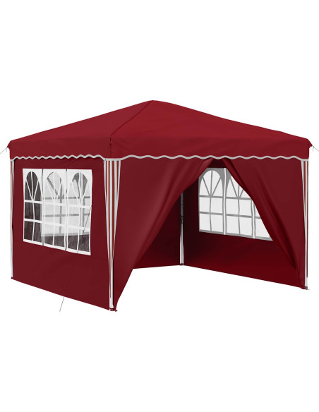 Tenda per feste a pop-up Borgogna 288 x 288 x 245 cm