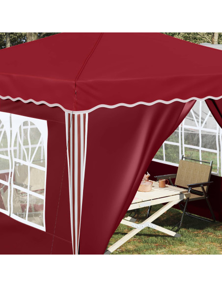 Tenda per feste a pop-up Borgogna 288 x 288 x 245 cm