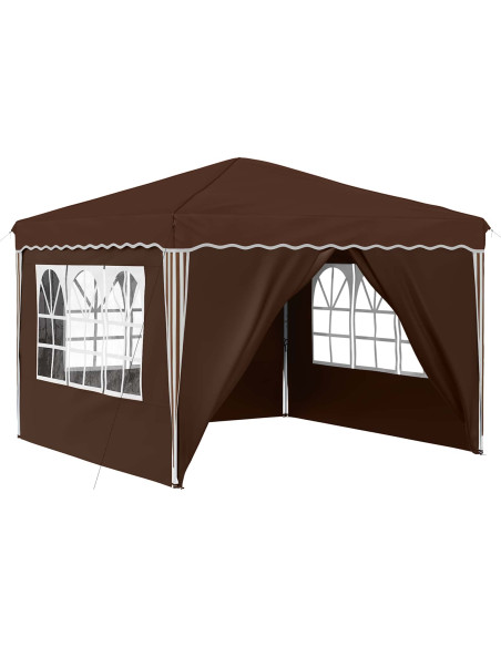 Tenda per feste a pop-up Marrone 288 x 288 x 245 cm