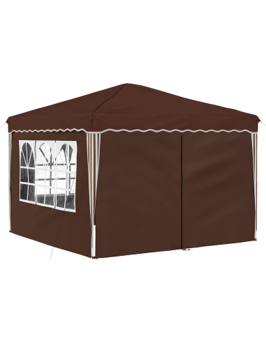 Tenda per feste a pop-up Marrone 288 x 288 x 245 cm