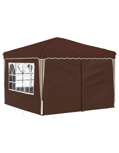 Tenda per feste a pop-up Marrone 288 x 288 x 245 cm