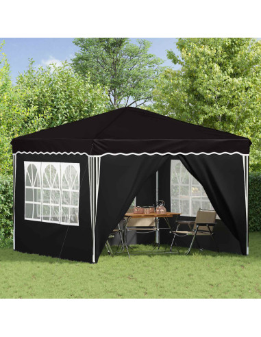 Tenda per feste a pop-up Nero 288 x 288 x 245 cm Tessuto Oxford