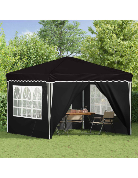 Tenda per feste a pop-up Nero 288 x 288 x 245 cm Tessuto Oxford