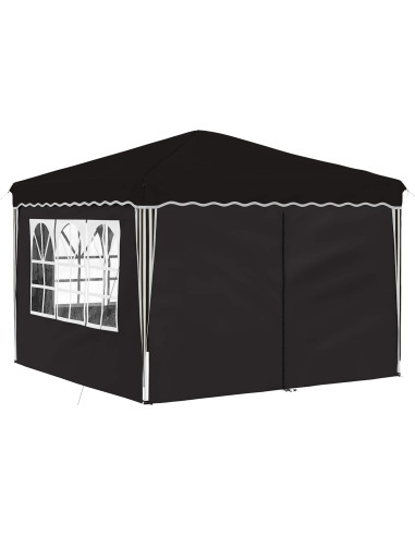 Tenda per feste a pop-up Nero 288 x 288 x 245 cm Tessuto Oxford