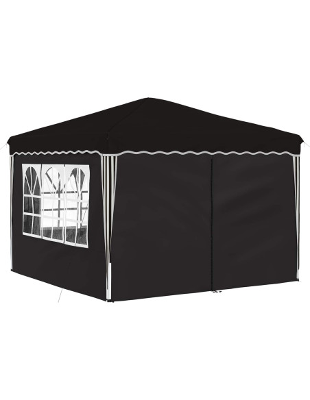 Tenda per feste a pop-up Nero 288 x 288 x 245 cm Tessuto Oxford