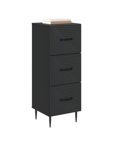 Mobile con Cassetti Nero 33 x 34,5 x 89,5 cm