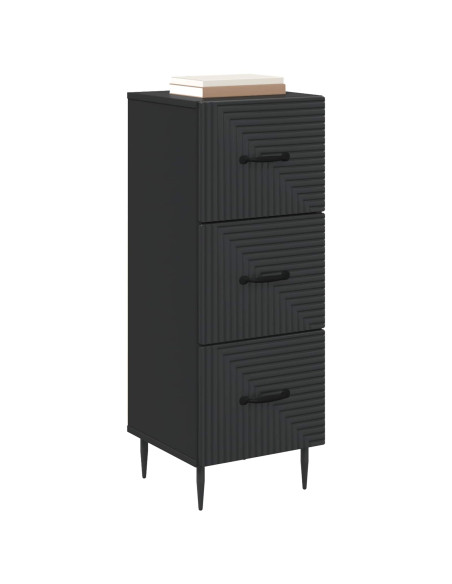 Mobile con Cassetti Nero 33 x 34,5 x 89,5 cm