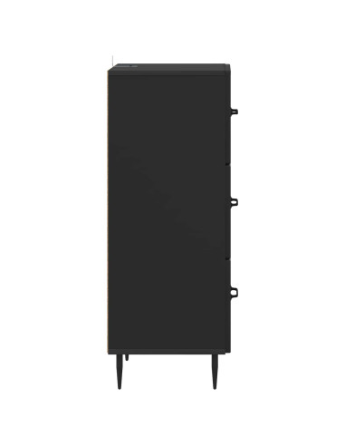 Mobile con Cassetti Nero 33 x 34,5 x 89,5 cm