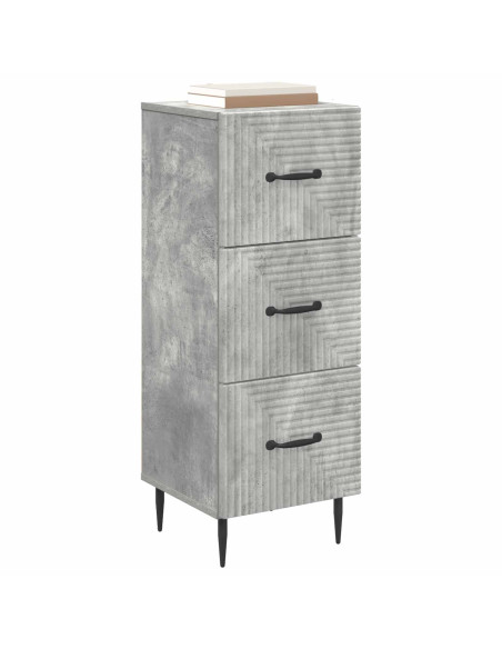 Mobile con Cassetti Grigio Cemento 33 x 34,5 x 89,5 cm