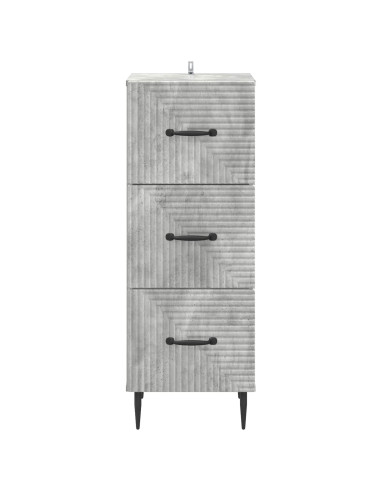 Mobile con Cassetti Grigio Cemento 33 x 34,5 x 89,5 cm