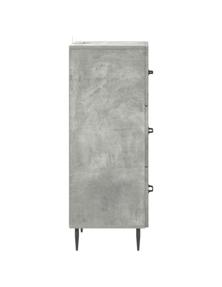 Mobile con Cassetti Grigio Cemento 33 x 34,5 x 89,5 cm