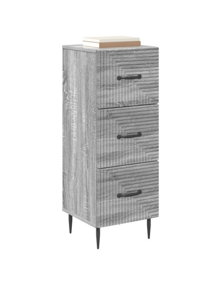 Mobile con Cassetti Grigio Sonoma 33 x 34,5 x 89,5 cm