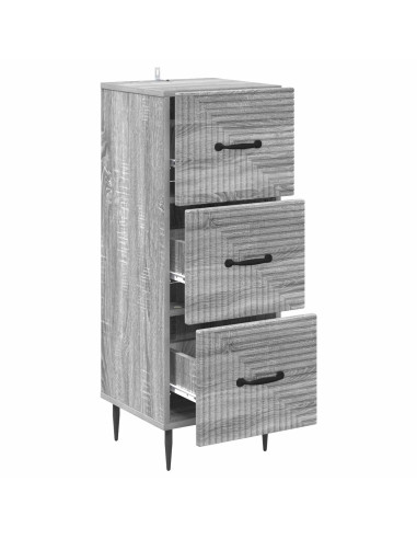 Mobile con Cassetti Grigio Sonoma 33 x 34,5 x 89,5 cm